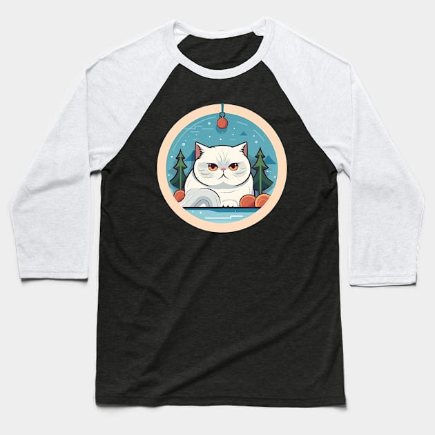 Exotic Shorthair Cat Xmas Xmas Ornament, Love Cats Baseball T-Shirt by dukito